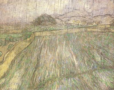 Vincent Van Gogh Wheat Field in Rain (nn04)
